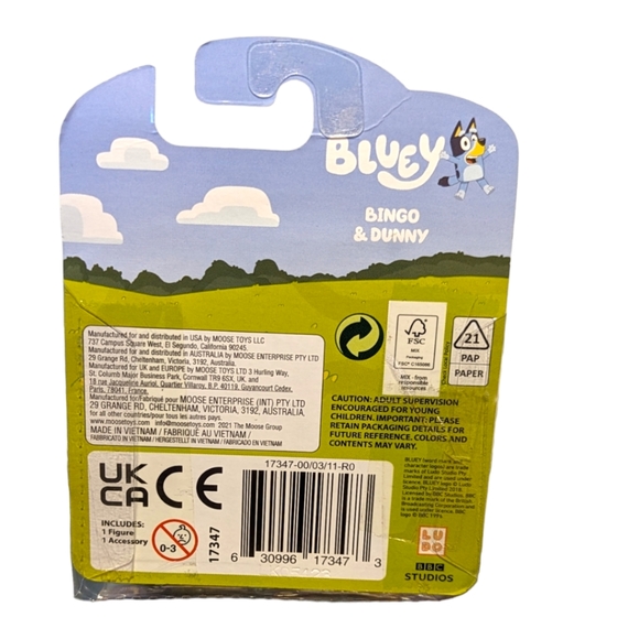 Bluey's mini figure bingo & dunny rare collectible toy - Picture 4 of 5